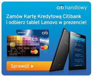 Citibank - karta kredytowa Tablet Lenovo